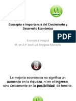 Concepto e Importancia Del Crecimiento y Desarrollo Económico