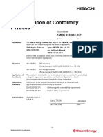 1MRK000612-107 - en - C - Declaration of Conformity, PWC600