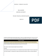 Module 1: Company Analysis