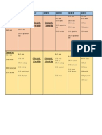 Horaire Du Jeudi 03 Octobre Au Mercredi 09 Octobre