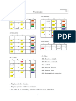 Calendario M1 2022 2