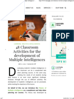 48 Classroom Activities For The Development of Multiple Intelligences - Learningbp