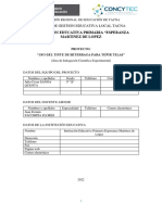 Proyecto para Feria de Ciencias Julio Cesar 2022. 08 21