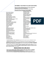 Antihistamine Medications