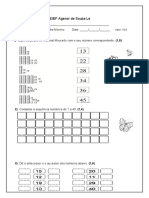 Prova de Matemática 1 Trimestre