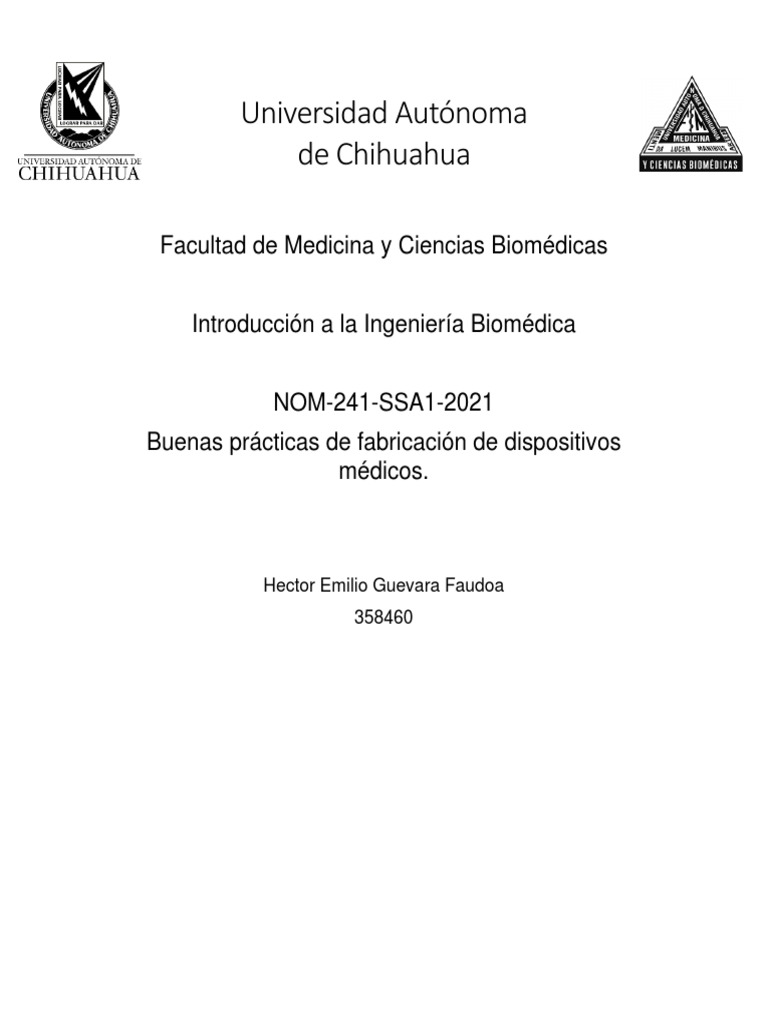 Nom 241 | PDF | Ciencias de la vida | Especialidades Medicas