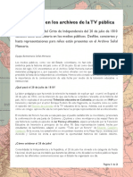 27 El 20 de julio en los archivos de la TV pública