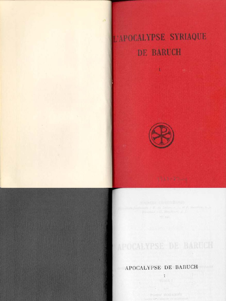 Baruch II Apocalypse Syriaque de Baruch PDF