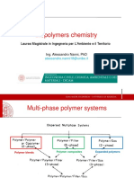 Biopolymers Chemistry: Laurea Magistrale in Ingegneria Per L'Ambiente e Il Territorio