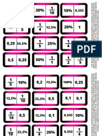 3 - Dominó de Fração e Porcentagem