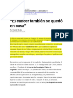 01-12-2020 - El Cáncer También Se Quedó en Casa