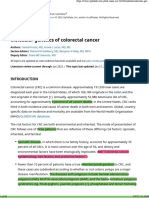 Molecular Genetics of Colorectal Cancer - UpToDate