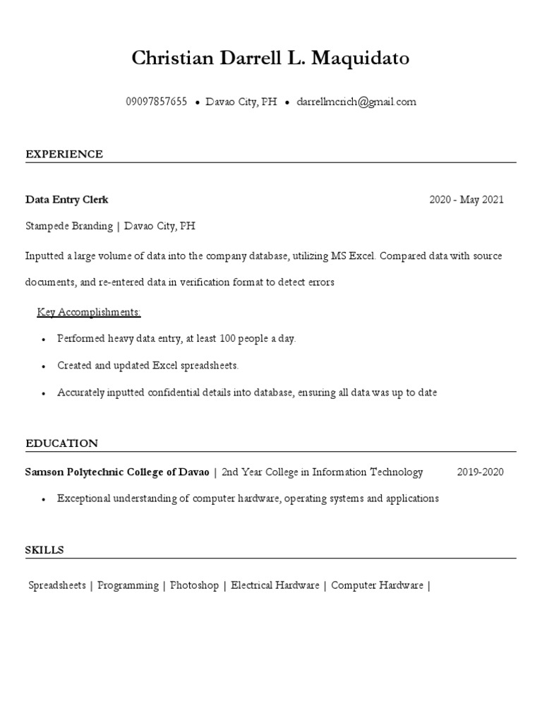 christian-darrell-l-maquidato-experience-data-entry-clerk-pdf