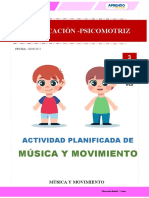 Música y movimiento para niños de 3 años