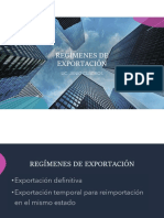 Regimenes de Exportacion