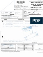 R.U.C. 2a?l233137 Guia Remisio) - Ü072131: DE Remitente