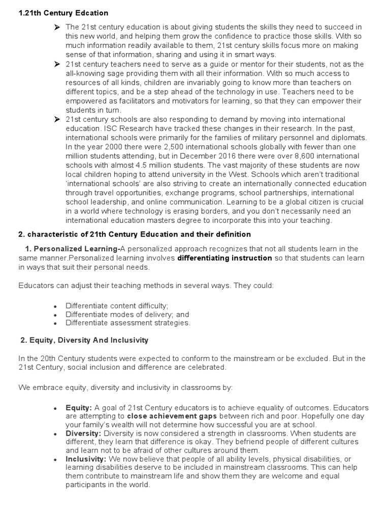 WHAT IS THE PURPOSE OF EDUCATION IN THE 21ST CENTURY PDF visual data 3