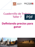 ESCALA-Cuadernillo de Trabajo Taller 7 Definiendo Precios para Ganar