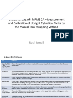 Understanding API MPMS 2A - Measurement and Calibration of Upright Cylindrical Tanks by The Manual Tank Strapping Method