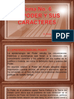 Tema 6 EL PODER Y SUS CARACTERES