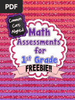 Common Core Math Assessments For Grade1