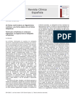 Revista Clínica Española: Correspondencia