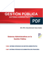 Gestión Pública: Sistemas Administrativos