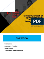 Clinical Approach of Spinal Cord Injury Managament in Emergency Setting