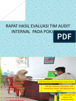 Rapat Hasil Evaluasi Tim Audit Internal PADA POKJA