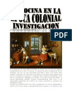 La Cocina en La Epoca Colonial Investigacion 2022