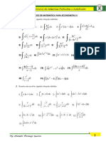 Ejercicios de Integrales Definidas e Indefinida