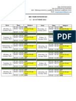 SMA Gunung Madu Mid Term Supervisors Schedule