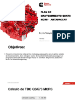 Programa de Mantenimiento QSK78 - MCRS