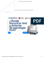 Donde Encontrar Test y Baterías de Psicología Fácil