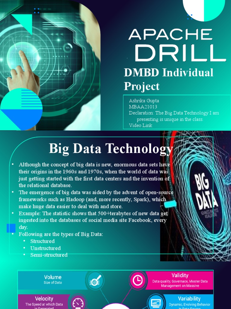 DMBD MBAA21013 Apache Drill PDF Databases Big Data