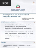 LO2 - Pressure and Its Measurement For An Incompressible Fluid