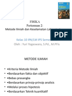 Materi 2 Metode Ilmiah Dan Keselamatan Kerja