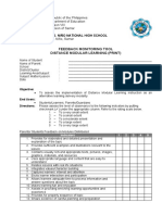 Monitoring Tool For Distance Modular Learning (Learners)