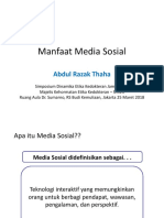Manfaat Media Sosial - Prof Abdul Razak Thaha