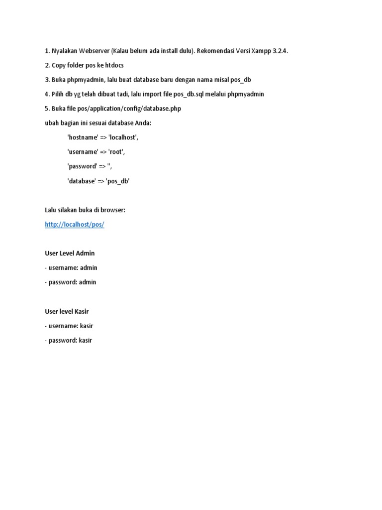 Panduan aplikasi point of sales pdf
