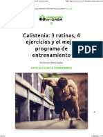 Calistenia 3 Rutinas, 4 Ejercicios y El Mejor Programa de Entrenamiento - Gimnasio en Casa