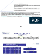 Sub Woofers Arc Delay Calculator UTILITIES 1008 en