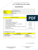 Sílabo de Sexto Grado II Bimestre Razonamiento Verbal 2022