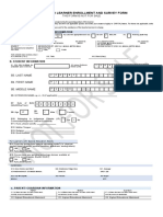 Enrollment and survey form for modified learner form