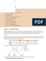 Unit 2: Matrices: Learning Objectives