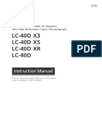 LC-40D X3 LC-40D XS LC-40D XR LC-40D: Instruction Manual