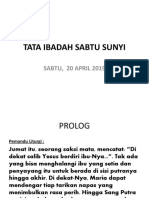 Tata Ibadah Sabtu Sunyi