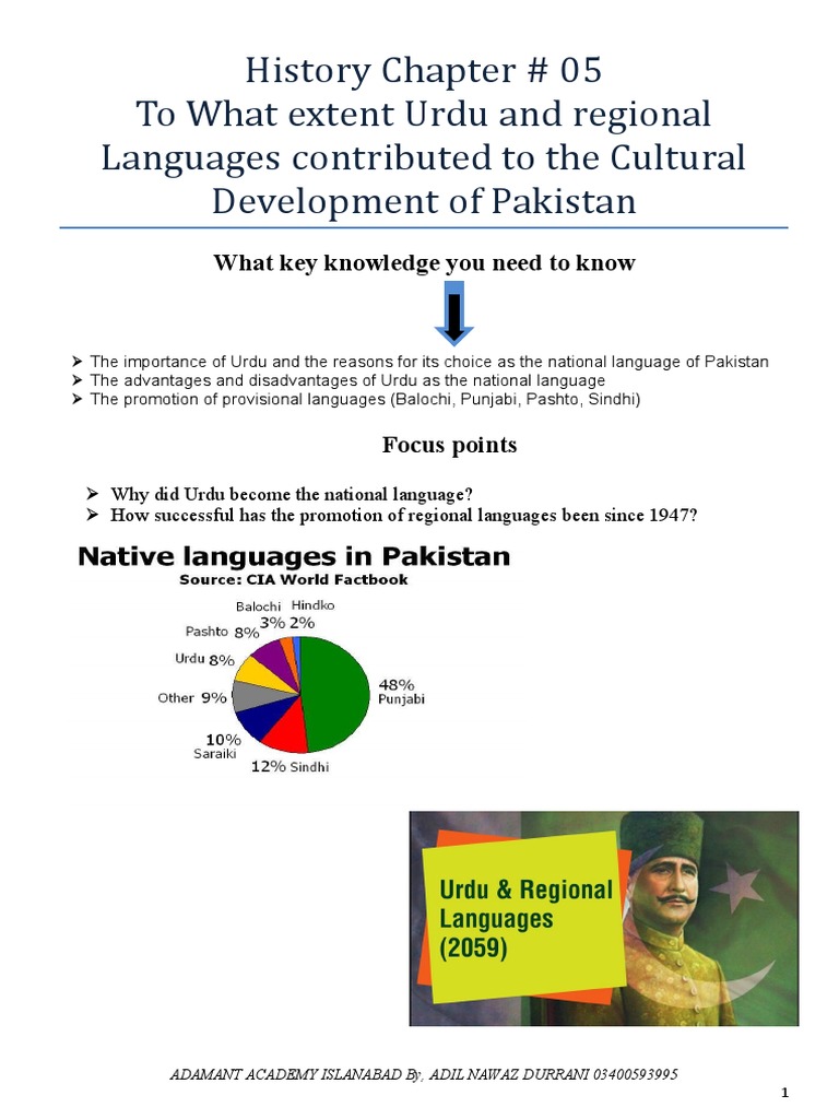 Urdu and Regional Languages in Pakistan | PDF | Urdu | Pakistan