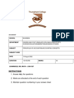 Accounting Concepts Assignment August 2022