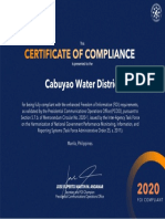 Certificate of Compliance FOI 2020